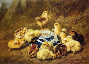 Chicks and Delft Bowl