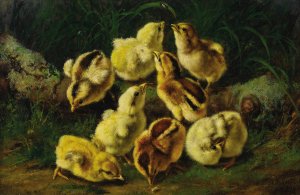 Spring Pets by Arthur Fitzwilliam Tait Oil Painting