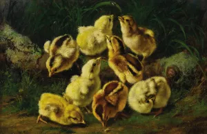 Spring Pets by Arthur Fitzwilliam Tait Oil Painting