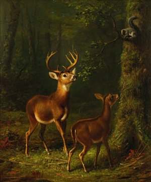 The Forest, Adirondacks by Arthur Fitzwilliam Tait Oil Painting
