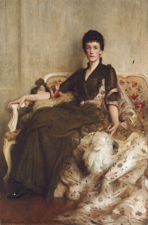 Mrs R.E. Hoare by Arthur Hacker Oil Painting