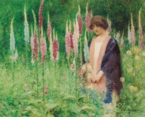 The drone; a study by Arthur Hacker Oil Painting