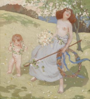 Spring by Arthur Henry Jenkins Oil Painting