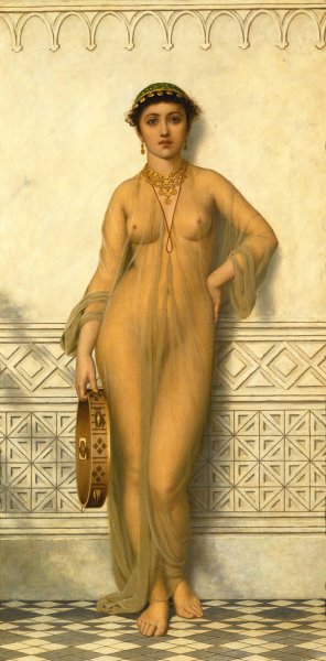 The Tambourine Girl by Arthur Hill Oil Painting