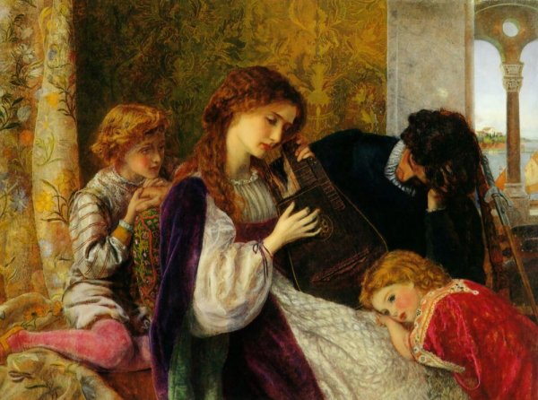 Main Product Photo of A Music Party Painting by Arthur Hoeber