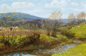 A Spring Afternoon by Arthur Hoeber - Oil Painting Reproduction