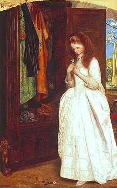 Beauty and the Beast by Arthur Hughes Oil Painting
