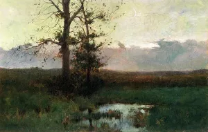 Grainfield painting by Arthur Hoeber