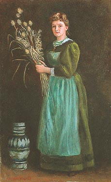 Portrait of Lucy Hill Oil painting by Arthur Hoeber