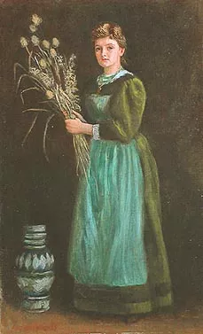 Portrait of Lucy Hill by Arthur Hoeber Oil Painting
