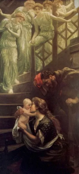 The Heavenly Stair by Arthur Hoeber Oil Painting