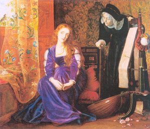 The Pained Heart aka Sigh no More, Ladies, Sigh no More Oil painting by Arthur Hoeber