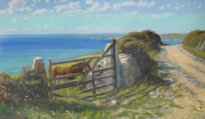 Sunday by Arthur Hughes Oil Painting