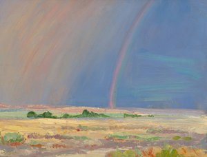 Four Miles Southeast of Roswell, New Mexico by Arthur J. Hammond Oil Painting