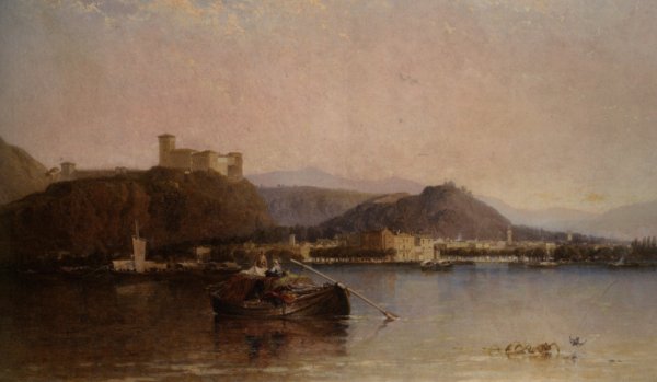 Main Product Photo of Arona Lago Maggiore Painting by Arthur Joseph Meadows