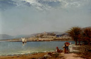 Cannes, in the Riviera by Arthur Joseph Meadows Cannes, in the Riviera by Arthur Joseph Meadows Oil Painting