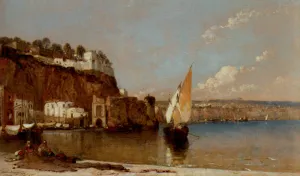 Sorrento, Bay of Naples by Arthur Joseph Meadows - Oil Painting Reproduction