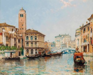 Venice by Arthur Joseph Meadows Oil Painting
