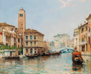 Venice by Arthur Joseph Meadows Oil Painting
