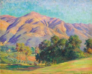 California Landscape by Arthur Merton Hazard Oil Painting