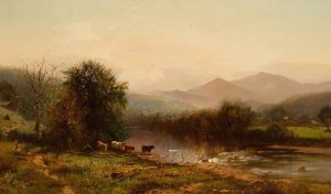 Berkshire Landscape by Arthur Parton Oil Painting