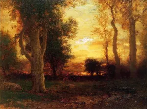 Evening in the Forest Oil painting by Arthur Parton