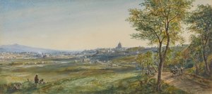 Rome from Monte Mario by Arthur Perigal Oil Painting
