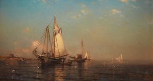 Calm Morning, Boar's Head, New Hampshire by Arthur Quartley Oil Painting