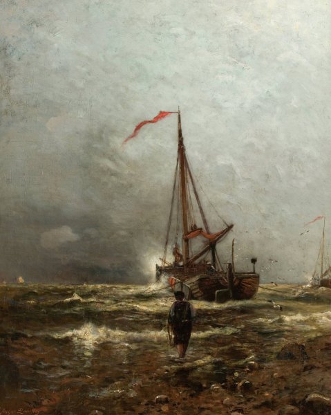 Main Product Photo of Coast of Holland  Painting by Arthur Quartley