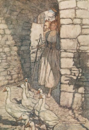 Alas! dear Falada, there thou hangest by Arthur Rackham Oil Painting