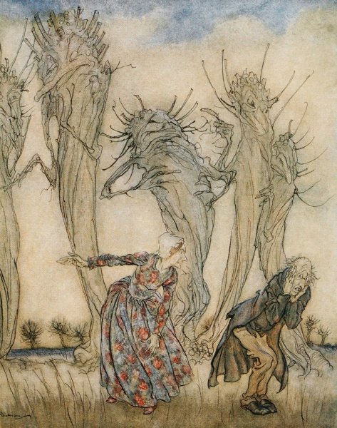 And that is the story of Mr. and Mrs. Vinegar  by Arthur Rackham - Hand-Painted Oil Painting Reproduction