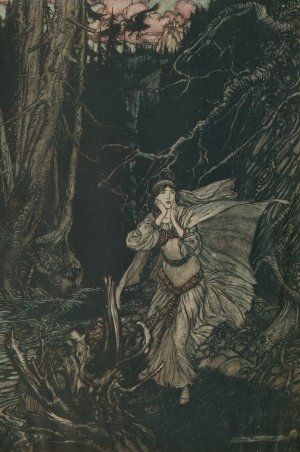 Berthalda in the Black Valley by Arthur Rackham Oil Painting
