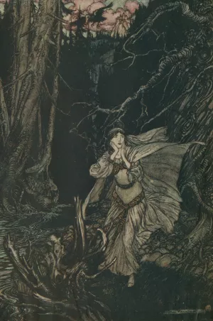 Berthalda in the Black Valley by Arthur Rackham Oil Painting