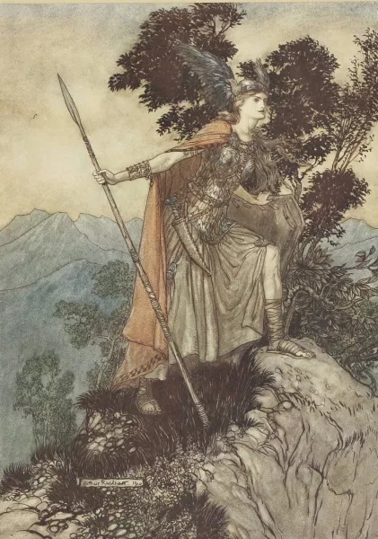 Brunnhilde by Arthur Rackham Oil Painting Reproduction For Sale ...
