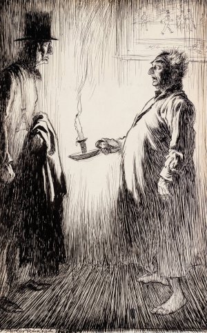 Candlelight by Arthur Rackham Oil Painting