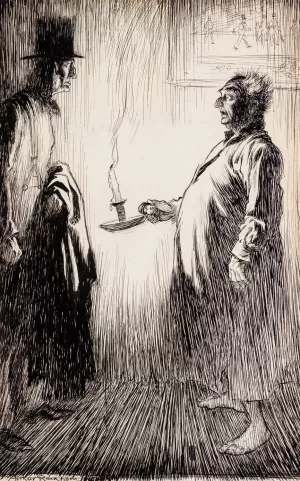 Candlelight by Arthur Rackham Oil Painting