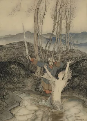 Clerk Coville by Arthur Rackham Oil Painting