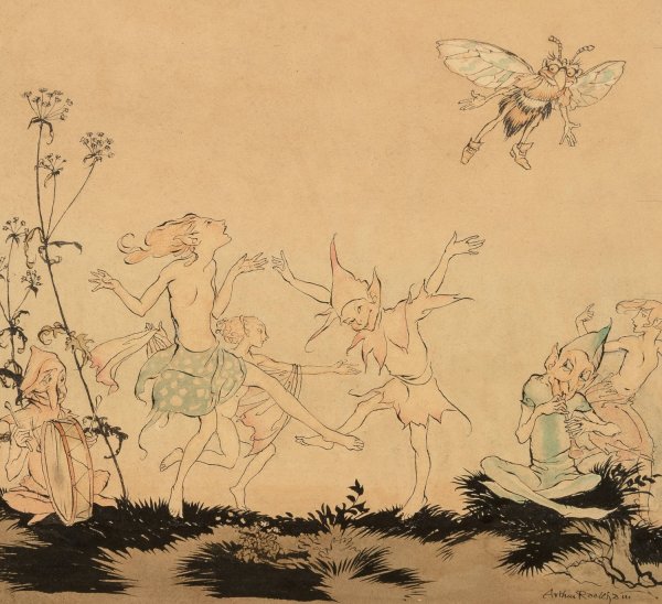 Main Product Photo of Fairy Dance Painting by Arthur Rackham