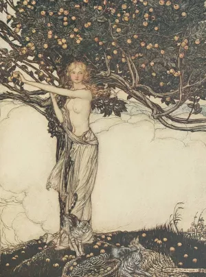 Freia, the fair one by Arthur Rackham Oil Painting