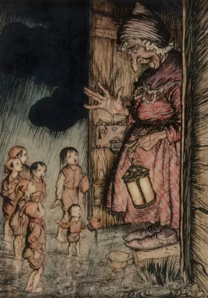 Hop-O'-My-Thumb by Arthur Rackham Oil Painting