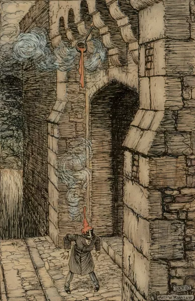 How You'd Frown Should a Ladleful Fall on Your Crown by Arthur Rackham ...