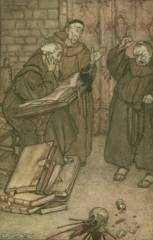 If anyone lied, or if anyone swore. by Arthur Rackham Oil Painting