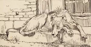 Old Sultan by Arthur Rackham Oil Painting