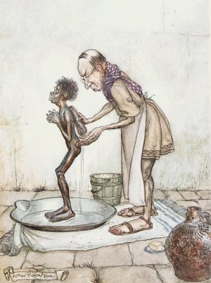 The Blackamoor by Arthur Rackham Oil Painting