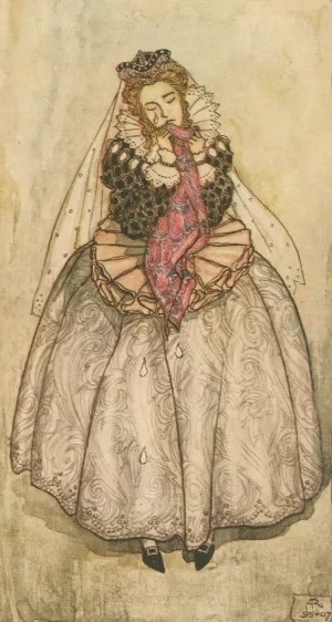 The Duchess shed tears large as marrow-fat peas. by Arthur Rackham Oil Painting