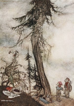 The Fir-tree and the Bramble by Arthur Rackham Oil Painting