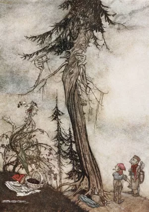 The Fir-tree and the Bramble by Arthur Rackham Oil Painting