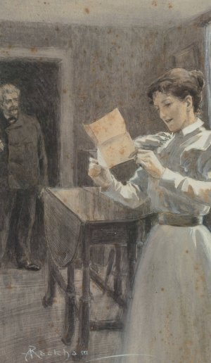 The Grey Lady by Arthur Rackham Oil Painting