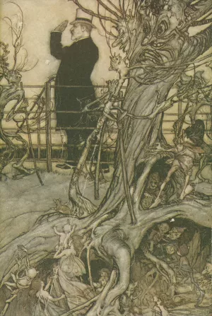 The Kensington Gardens are in London, where the King lives by Arthur Rackham Oil Painting