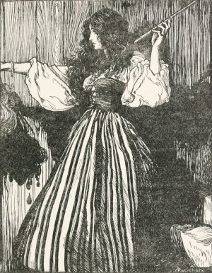 The Maiden fetched the magic wand by Arthur Rackham Oil Painting